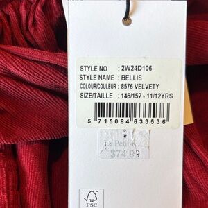 Molo Velvety Red Skirt